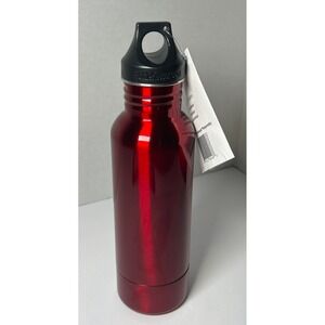 BottleKeeper Insulated‎ Beer Bottle Holder Stainless Steel Red Neoprene NWT 12oz